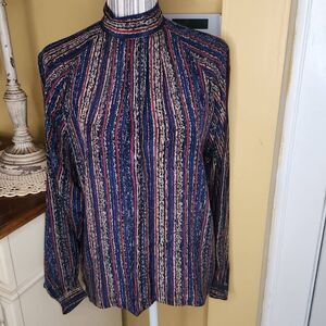 Vintage 80's Marc D'alcy paris 100% silk blouse women's size 12